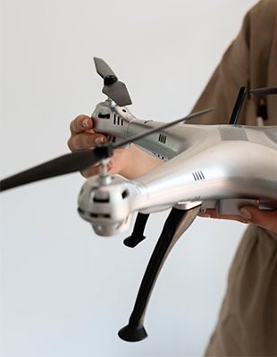 Hélices de un dron